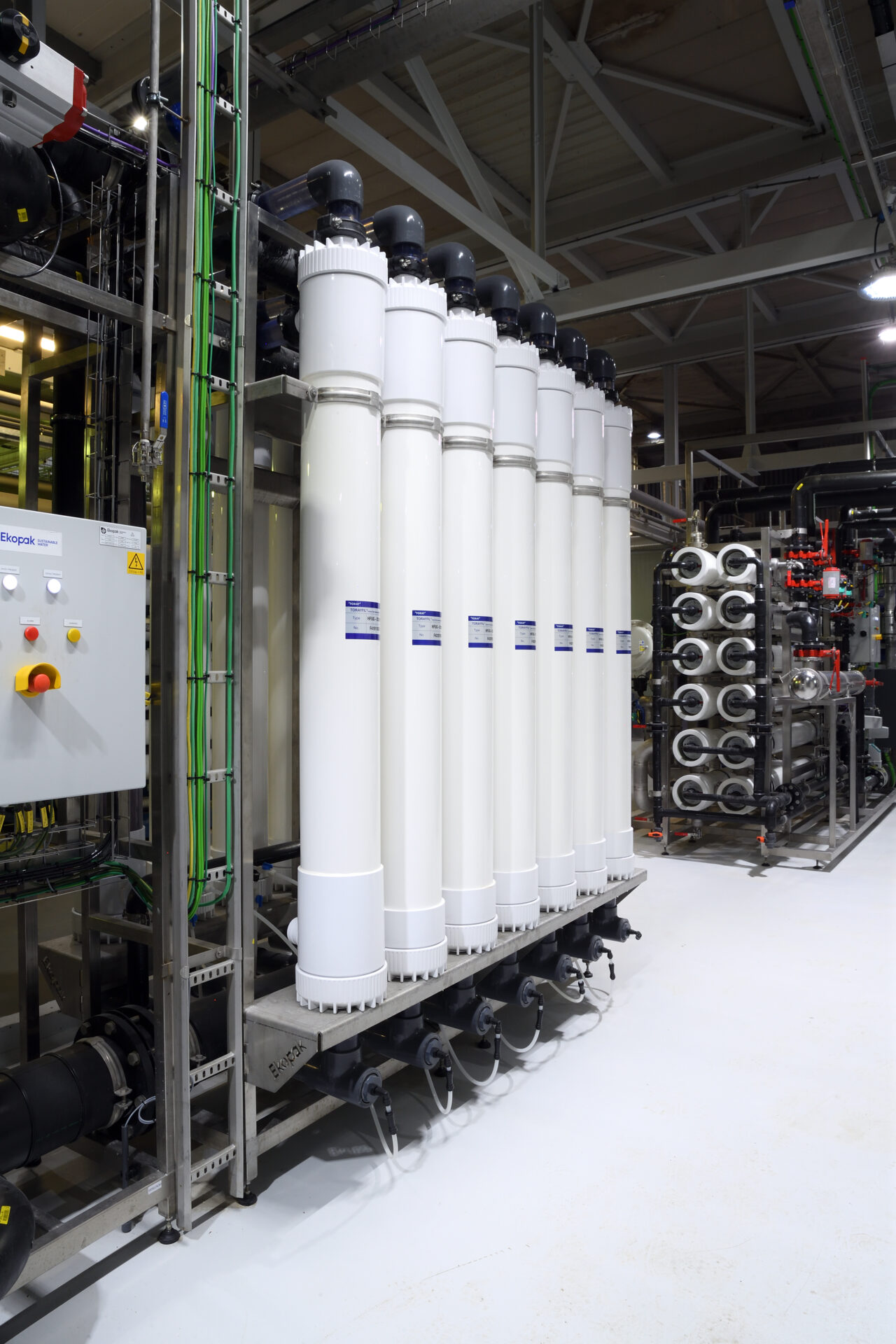 Ultrafiltratie installatie van Ekopak op site van klant