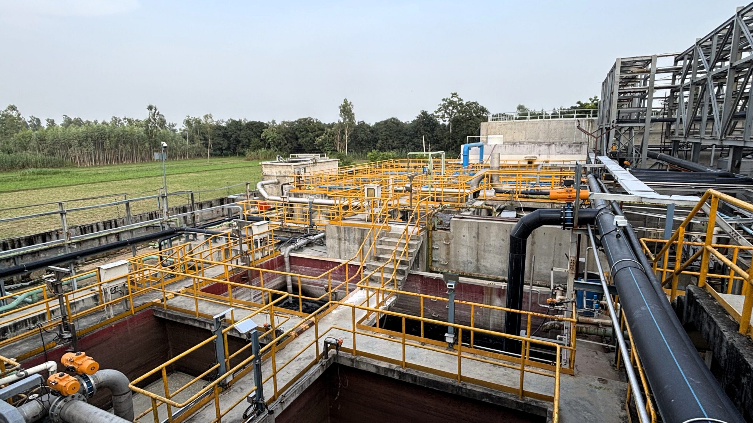 Water and wastewater treatment installation at Agristo Masa, India